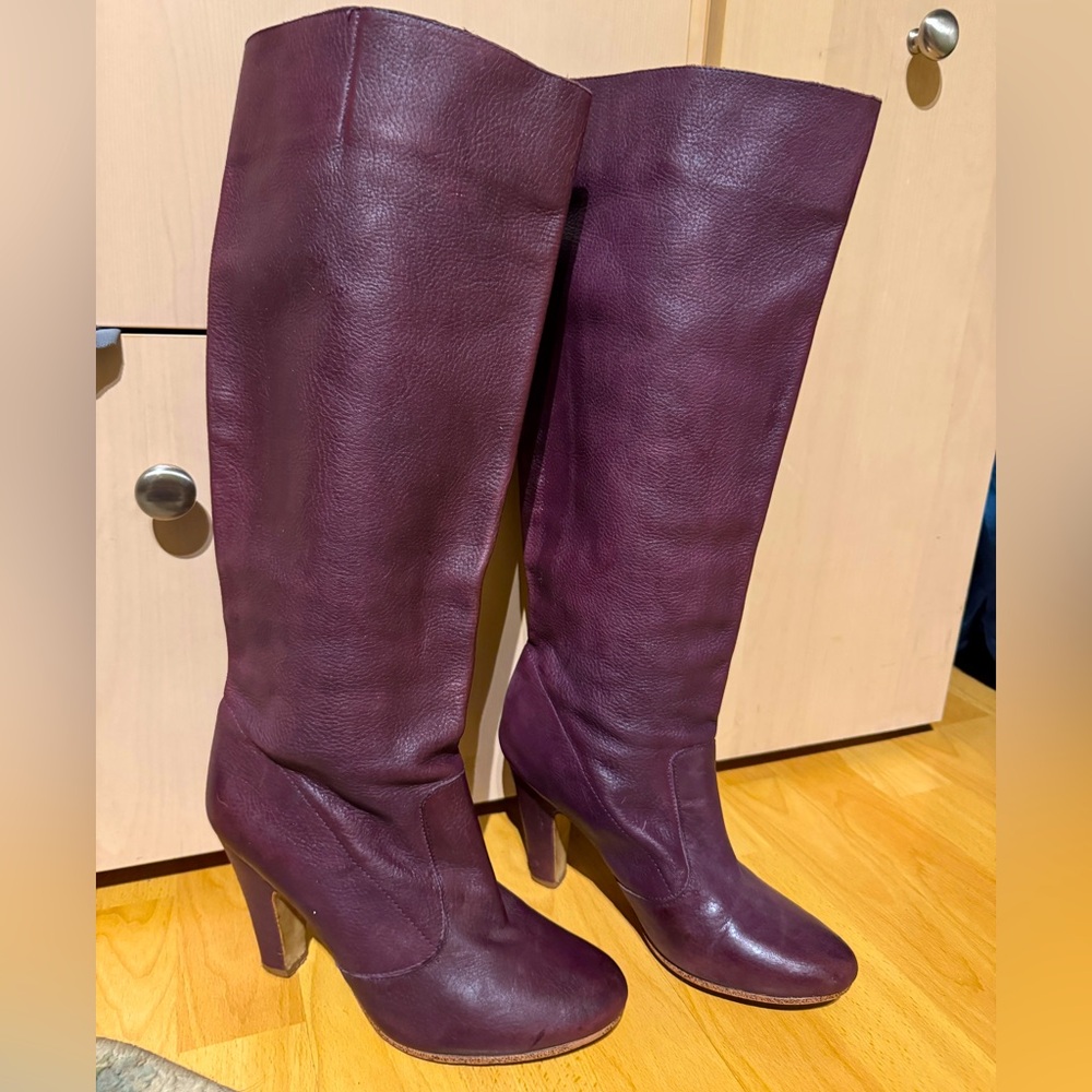 ALDO Genuine Leather Knee-High Boots